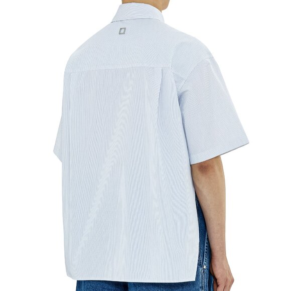 BNWT SS23 WOOYOUNGMI SHORT SLEEVES STRIPE SHIRT 46 - Picture 11 of 11